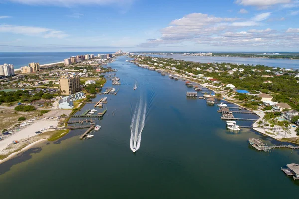 Luftaufnahme Der Stadt Meer — Stockfoto