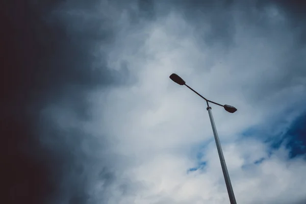 Straatlamp Achtergrond Van Lucht — Stockfoto