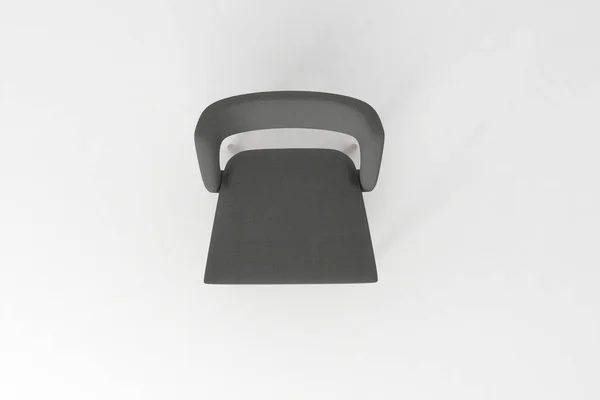 古典的な椅子だ 白を基調とした現代的な快適なアームチェア — ストック写真