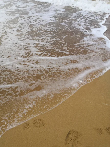 Belas Ondas Mar Praia — Fotografia de Stock