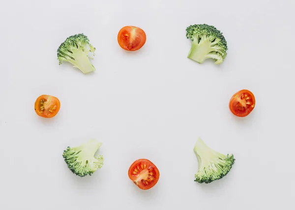 Verduras Frutas Frescas Sobre Fondo Blanco —  Fotos de Stock