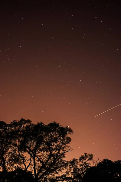 Cielo Nocturno Con Estrellas Vía Láctea —  Fotos de Stock