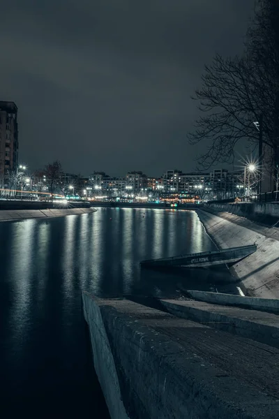 Piękny Widok Miasto Nocy — Zdjęcie stockowe