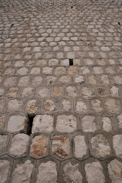 Starý Kamenný Chodník Městě — Stock fotografie