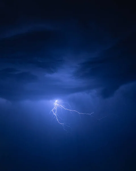 Relámpago Cielo Nocturno —  Fotos de Stock