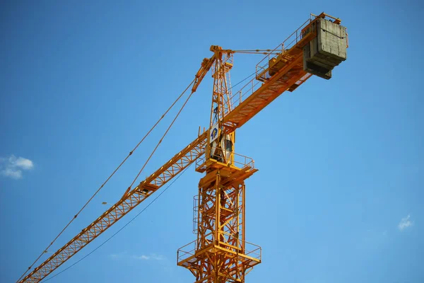 Construction Crane Building Cranes Sky Background — Stock Photo, Image
