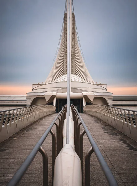 Die Brücke Der Stadt Des Berühmtesten Wahrzeichens Der Welt — Stockfoto