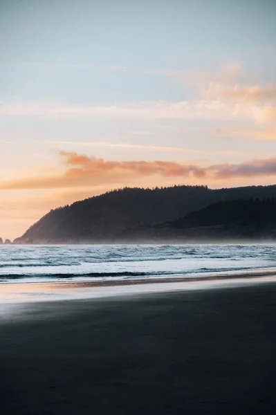 Mooie Zonsondergang Het Strand — Stockfoto