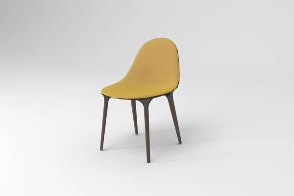 Silla Clásica Moderno Sillón Cómodo Sobre Fondo Blanco —  Fotos de Stock