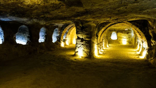 Dentro Caverna Cidade Velha Jerusalem — Fotografia de Stock