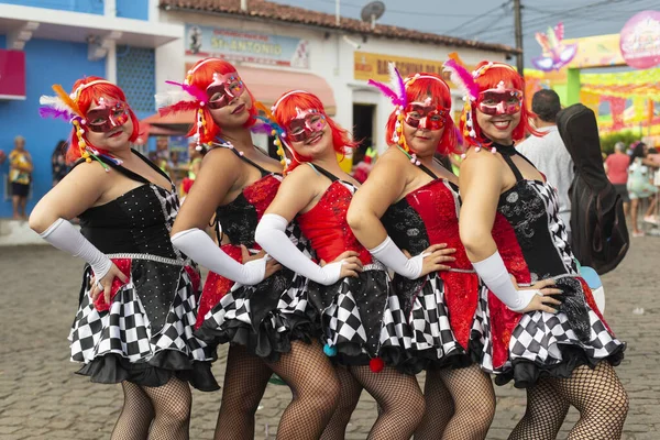 Groupe Personnes Sur Festival Rue Carnaval — Photo