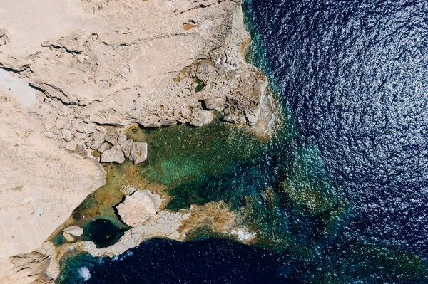 Vanuit Lucht Uitzicht Kust — Stockfoto