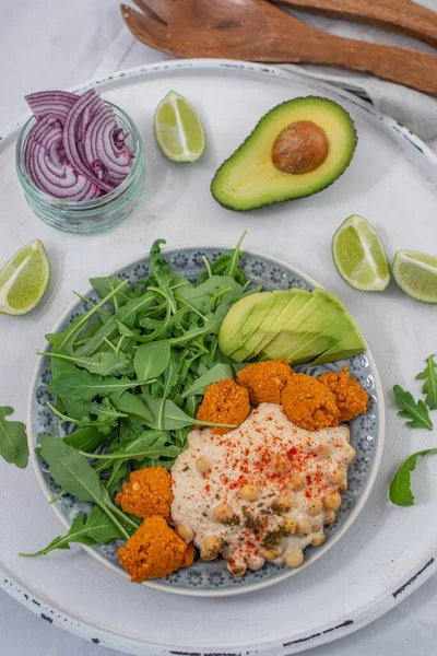 Comida Saudável Almoço Vegetariano Dieta Vegan Quinoa Salada Legumes Vegetais — Fotografia de Stock