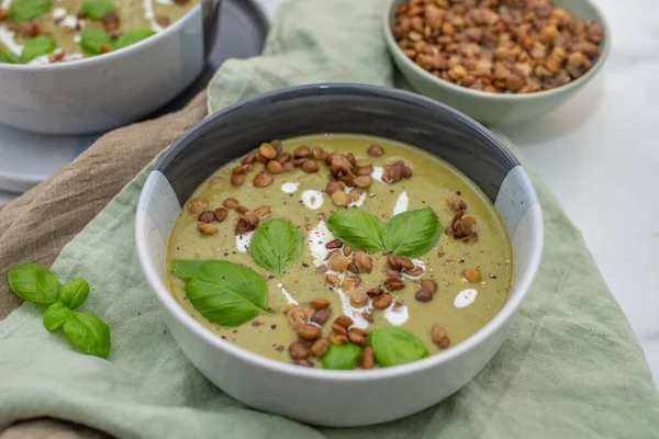 Aliments Sains Végétarien Végétalien Régime Alimentaire Quinoa Épinards Lentilles Citrouille — Photo