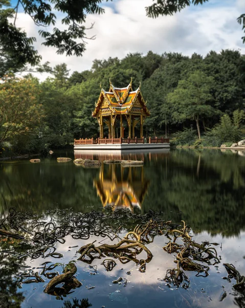 Gyönyörű Kilátás Nyílik Parkra Thaiföld Városában — Stock Fotó