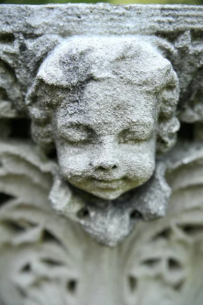 Close Statue Young Angel — Stock Photo, Image
