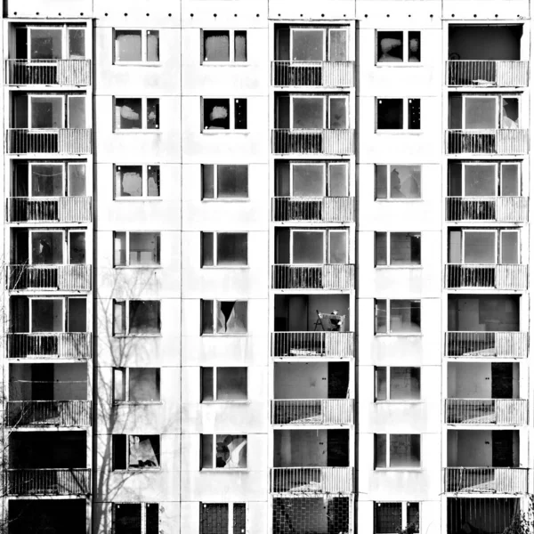 Černé Bílé Abstraktní Architektura Pozadí — Stock fotografie