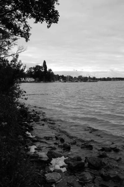 Belle Vue Sur Lac Dans Parc — Photo