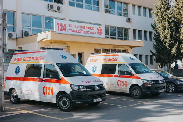 Tel Aviv Israel Φεβρουαρίου 2019 Άποψη Ενός Ισραηλινού Ασθενοφόρου Στους — Φωτογραφία Αρχείου