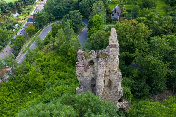 Les Ruines Château Hypothèse Ville Beau Paysage — Photo