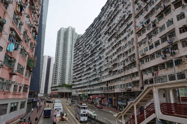 Hong Kong China Juli 2018 Uitzicht Stad Manhattan New York — Stockfoto