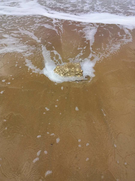 Zee Golven Het Strand — Stockfoto