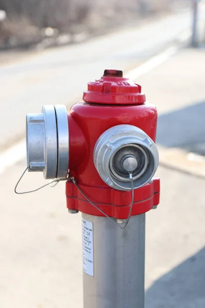 Червоний Пожежний Гідрант Вулиці — стокове фото
