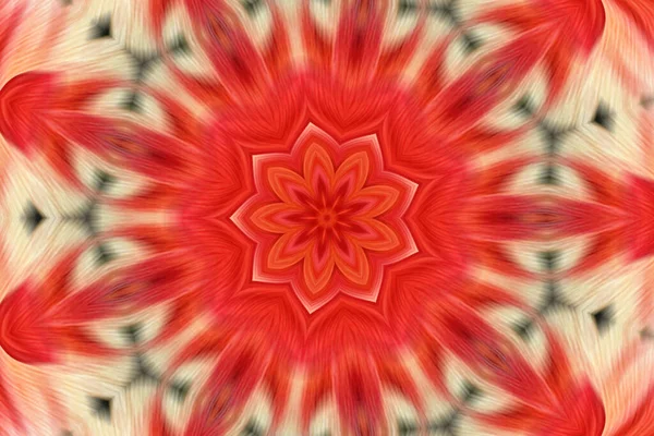 Abstrakcyjny Kolorowy Kalejdoskop Tło Piękny Symetryczny Wzór Ozdobna Ściana Dekoracyjna — Zdjęcie stockowe