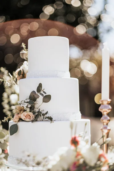 촛불이 케이크 — 스톡 사진