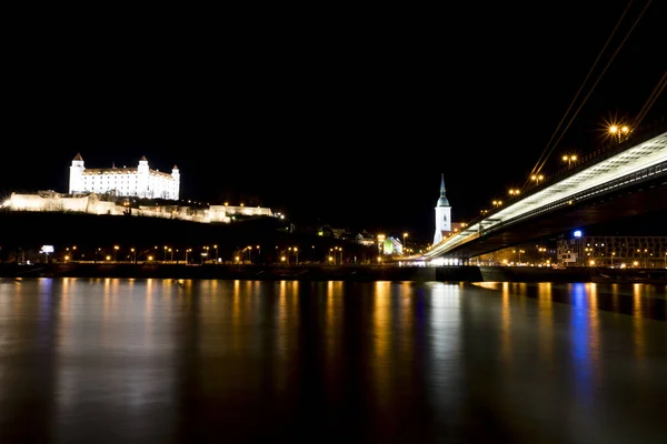 Budapest Hungary Sepseptember 2019 Visão Noturna Cidade Stockholm — Fotografia de Stock