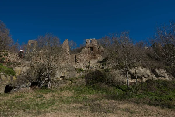 Ruinen Der Antiken Stadt Der Hauptstadt Des Bundesstaates Israel — Stockfoto