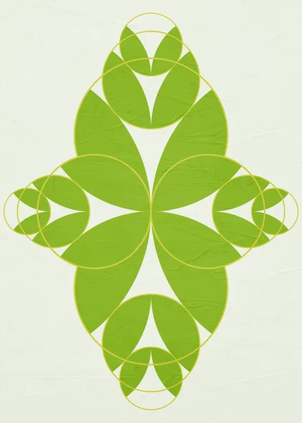 Groene Bladeren Patroon Abstracte Bloemenachtergrond — Stockfoto