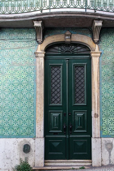 Old Wooden Door Window — Stock Photo, Image