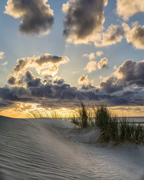 Prachtige Zonsondergang Boven Zee — Stockfoto