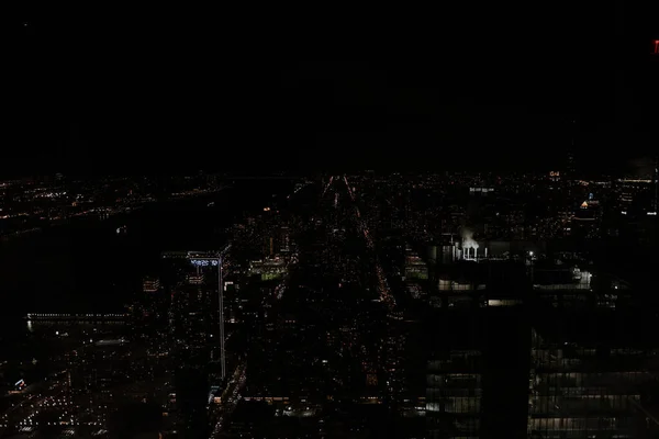 Vista Nocturna Ciudad Barcelona — Foto de Stock