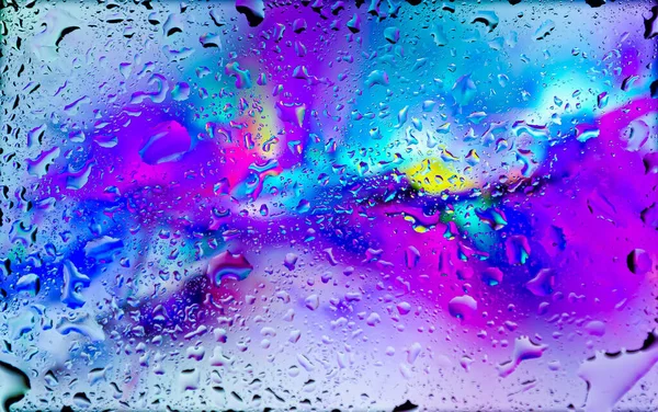 Абстрактный Фон Цветными Жидкими Каплями — стоковое фото