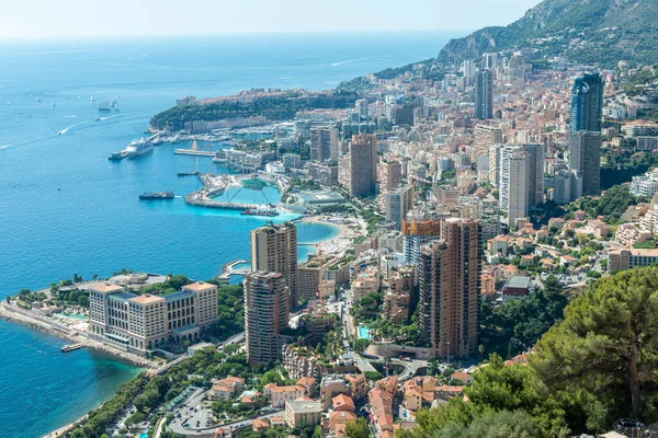 Vista Aérea Cidade Monaco — Fotografia de Stock