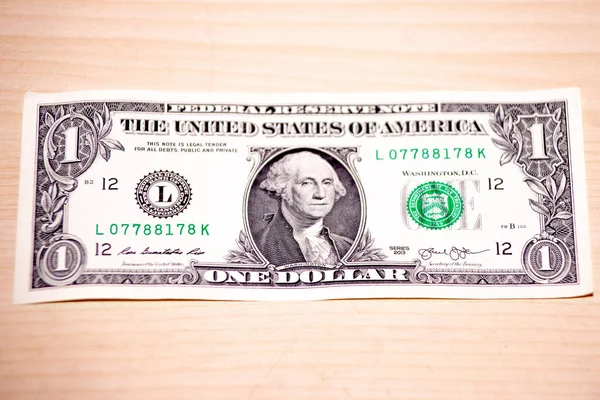 Dólares Americanos Fundo Madeira — Fotografia de Stock