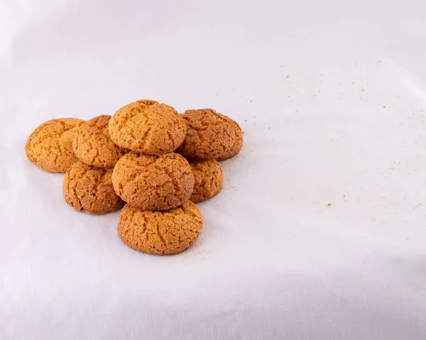 Oatmeal Cookies White Background — Stock Photo, Image