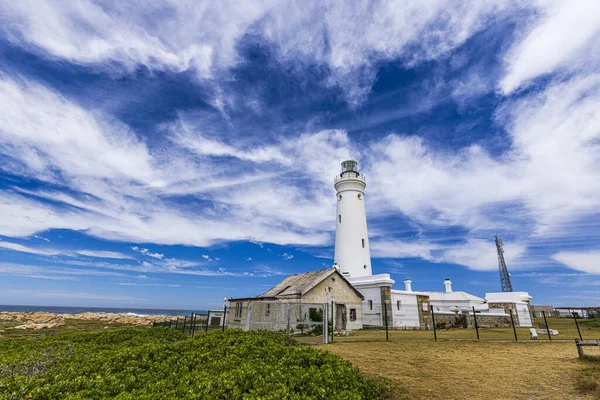 Phare Sur Plage Dans Nord État Israël — Photo