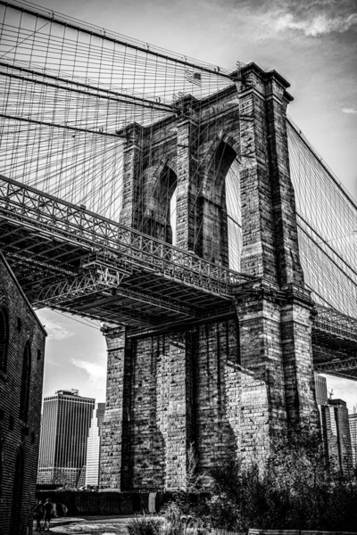 Brooklyn Bridge New York City Verenigde Staten — Stockfoto