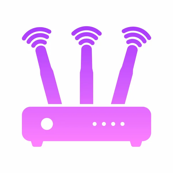 Wifi Router Ikona Wektor Ilustracja Projekt — Zdjęcie stockowe