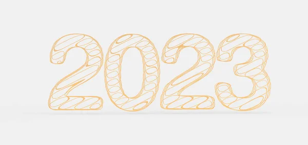 Gelukkig Nieuwjaar 2023 Tekst Nummer — Stockfoto
