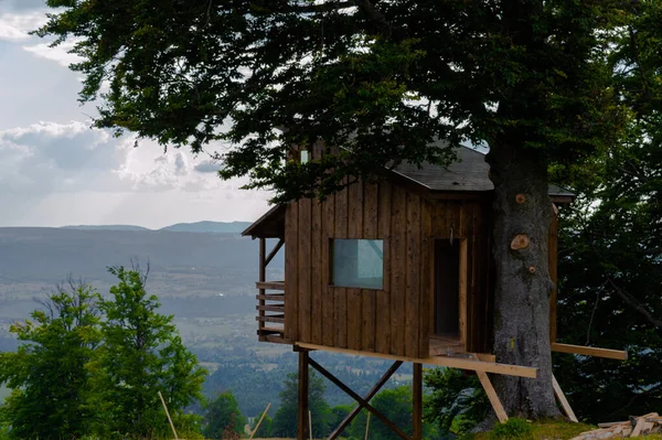 Vieille Maison Bois Dans Les Montagnes — Photo