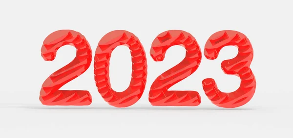 Szczęśliwego Nowego Roku 2023 Tekst Liczba — Zdjęcie stockowe