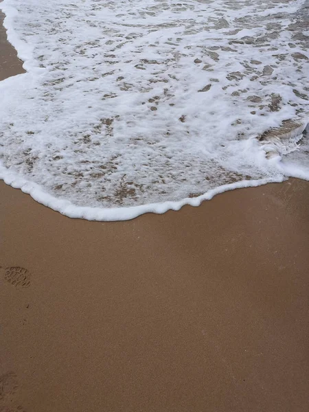 Belles Vagues Mer Sur Plage — Photo