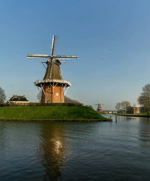 Windmühlen Den Niederlanden — Stockfoto