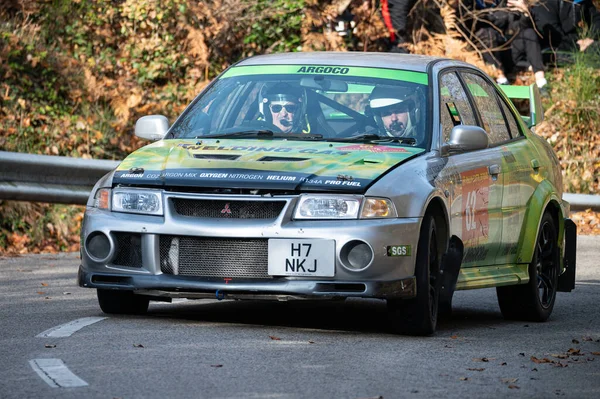 Auto Corsa Epoca Sella Alla Strada Durante Campionato — Foto Stock