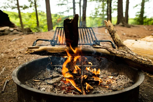 Cooking Camp Forest — Stock Photo, Image