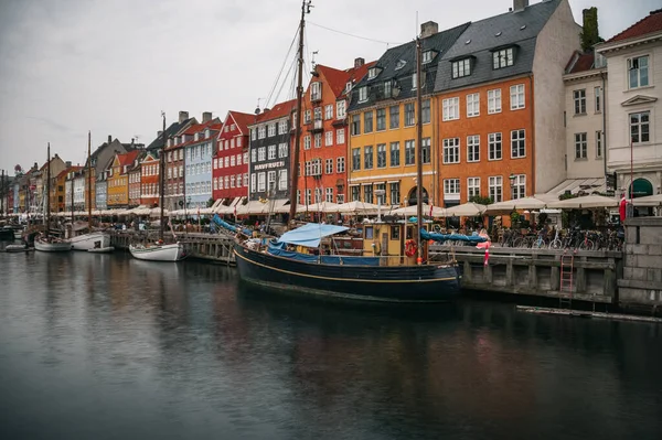 Coloridos Edificios Nyhavn Copehnagen Dinamarca — Foto de Stock